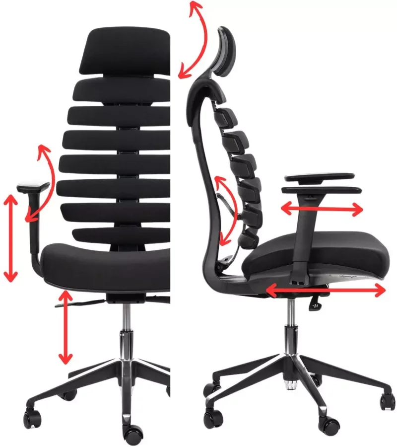 Ergonomická kancelářská židle Fish Bones