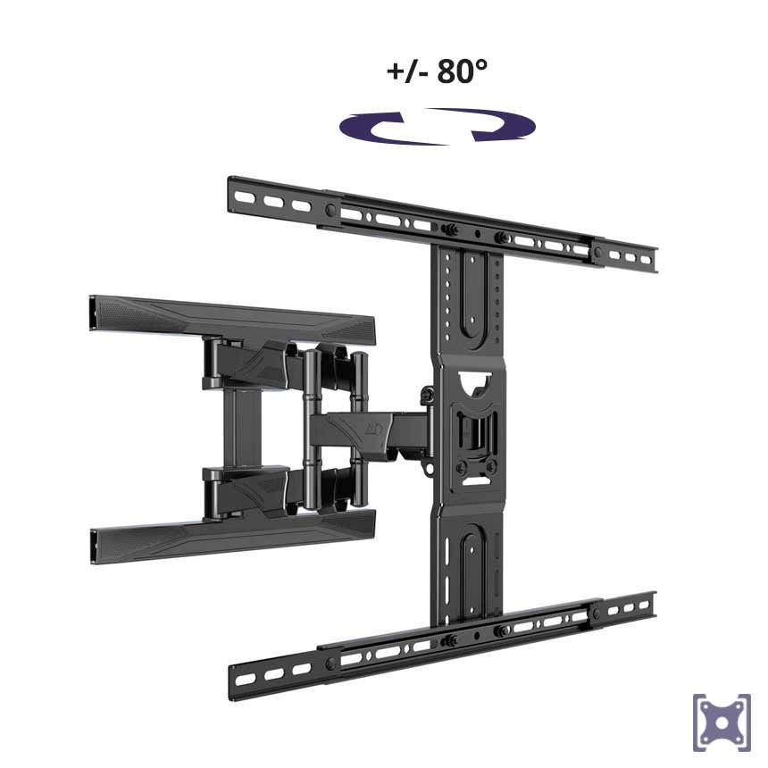 Otočný držák na TV P-6 disponuje mimo jiné i bezpečnou konstrukcí.