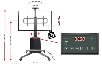 HS-W85 elektrický stojan