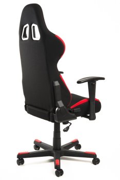Gaming stol DXRacer FORMULA OH/FD01/NR iz blaga v črno-rdeči barvi z visokim naslonjalom