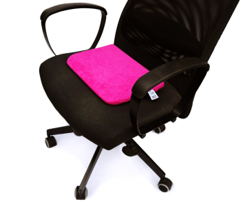 Grijs functioneel ergonomisch zitkussen van polyester, gevormd kussen voor comfortabeler zitten