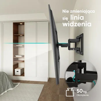Robusten fiksni stenski nosilec SM-6 za televizorje velikosti 32 do 90 palcev