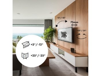 Suport metalic de perete pivotant pentru TV sau monitor 13–32", model C415, capacitate 30 kg