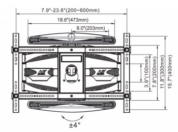 Technische Zeichnung des X6-Halters