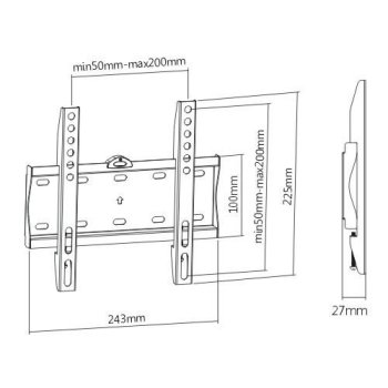 Fixní držák na TV HS-B21G parametry