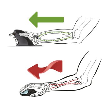 Vertikální ergonomická myš